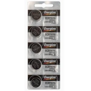 Energizer CR1616 3V Lithuim Battery -Pack of 5