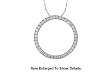 Large Genuine Sterling Silver CZ Circle Of Life Pendant