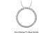Large Genuine Sterling Silver CZ Circle Of Life Pendant