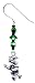 Green & Black Witch Earrings Sterling Silver Jewelry