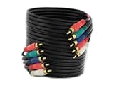 Component Video Cable + Stereo Audio L/R Cable - 6 Ft. Length - 5-RCA Component Video Cable + Stereo Audio L/R Cable - 6 Ft. Length - 5-RCA