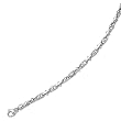 14K White Gold Man's Links Necklace - 24 inches