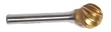 Champion SD5NF Titanium Nitrite Coated Burs Solid Carbide 1/2 Cutter Diameter 7/16 Length  of Cut
