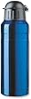 Isosteel VA-9712 Trinkflasche 0,7 L blau aus 18/8 Edelstahl mit festschlie�endem Kunststoff-Trinkdeckel f�r g�ngige Fahrradflaschenhalter