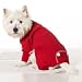 Fashion Pet Long John Thermal XX-Small Dog Pajamas, Red
