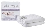 Sleepwell Luxury Cotton Heated Mattress Cover Double Dual Control