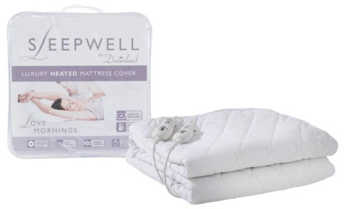 Sleepwell Luxury Cotton Heated Mattress Cover Double Dual Control