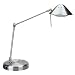 Contemporary Aluminum Desk Lamp, Outlet/RJ11 Phone/Modem Jack, Brushed Aluminum CEB20191