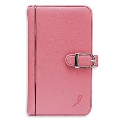 Day-Timer Pink Leather Pocket size Cover, 48446 - P INK