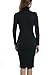 ACEVOG Women's Turtleneck Ribbed Long Sleeve Knit Sweater Dresses