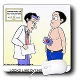 Londons Times Funny Medicine Cartoons - Dyspepsia - Mouse Pads