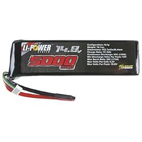 25C 14.8V 5000mAh 4S LiPo : Venom Plug System from Toy RC Airplanes