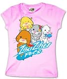Zhu Zhu Pets Character Group Pink Youth Girls T-Shirt Tee