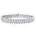 Jewelry : 1.00 Carat Diamond Sterling Silver Tennis Bracelet - 7.2"