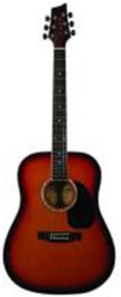 Acoustic & Electric Guitars & Bass Beginner Pack - Dreadnought Acoustic Guitar Model: K41TSB, Double Cutaway Electric Guitar in Blue, Bass Guitar w/Spruce Top, Mini Amp & Beginner Book