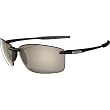 Revo Mooring Nylon Designer Sunglasses w/ Free B&F Heart Sticker Bundle - Polished Black Recycled/Graphite