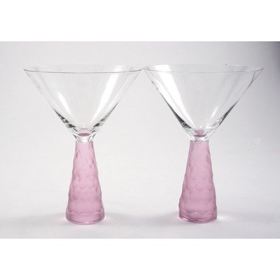 Prescott Martini Glass in Pink (Set of 2)