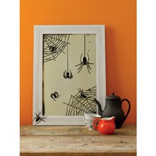 Martha Stewart Crafts Halloween Spiderweb Mirror Cling