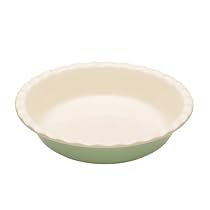 Natural Elements 26cmx5.7cm Round Pie Dish, with Colour Label