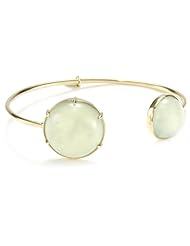 Jemma Wynne "Prive" Prehnite Round Stone Bangle Bracelet