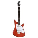 Ernie Ball Music Man Albert Lee Double Humbucker Hardtail - Coral Red All Rosewood Neck White Pickguard
