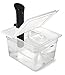EVERIE Sous Vide Container 12 Quart EVC-12 with Collapsible Hinged Lid for Anova Nano, Also Fits Instant Pot