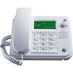 GE 29581GE1 Corded Desktop Speakerphone with Caller ID (White)
