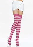 Lycra Acrylic Striped Thigh Highs by Leg avenue