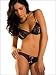 Peek-A-Bow Bra and Crotchless Thong Set