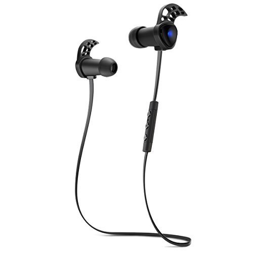 Bluetooth Headphones, Wireless Earbuds Earphones with Mic by 01 Audio Hyper Beat Elite-High Quality Sound-Light Weight Design for Sports-Made for Phones Like Samsung S6, iPhone 6 and More, Black