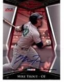 2011 TRISTAR Pursuit Autographs Gold #1 Mike Trout - Los Angeles Angels (Autographed - Serial #d to 111) (#1 Organizational Prospect)(Baseball Cards)