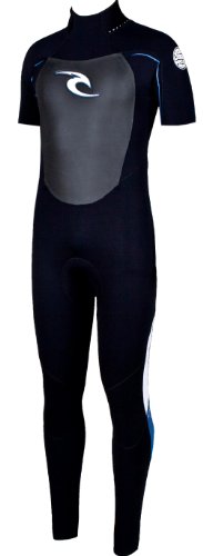 Rip Curl Dawn Patrol 2/2 Short Sleeve Full Wetsuit (Black, Medium)
