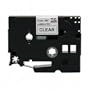 Brother Model TZ-121 Black On Clear Tape, 3/8in. x 26.2ft.