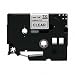 Electronics : Brother 3/8 Inch x 26.2 Feet Black on Clear for P-Touch (TZ121)