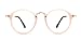 TIJN Unisex Vintage Prescription Eyewear Eyeglasses Frame with Clear Lenses (G, Transparent)