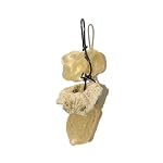 Amber Pendant 04 Wire Wrapped Riverstone White Yellow Genuine Gemstone Blue 2.3