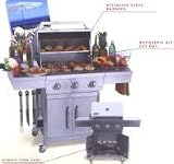 Sterling Forge Courtyard Stainless Steel Grill with Cart ,Liquid Propane, - SF-2457/SF-2457