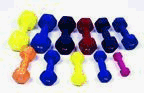 Dumbell Weight Color Neoprene Coated - 1 LB.
