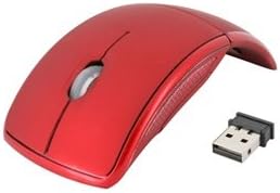 Portable Advanced 2.4GHz Wireless Microsoft Arc Mouse (Red)