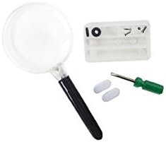Eyeglasses Repair Kit - Deluxe Kit with Screwdriver, Nose pads, Magnifying lens and Screws. Excellent fix it cased kit.