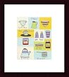 Art Poster Wood Framed Print - Utensil/baking I - Artist: Lorraine Cook- Poster Size: 10 X 8