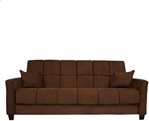 Baja Convert-a-couch and Sofa Bed, Multiple Colors (Dark Brown) by Baja