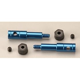 T4 ALUMINUM INLINE AXLE BLUE from Associated Accessories