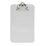 Sparco Plastic Clipboard - 6 x 9 - Plastic - Clear