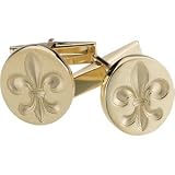 Picture Of Genuine Ibiza (TM) 18K Yellow Gold Cuff Links. x mm Metal Fashion Fleur De Lis Cufflink – grams. 15.75 35.25 6.64