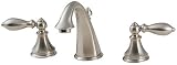 Tools & Hardware : Price Pfister 049E0BK Catalina Double-Handle Widespread Lavatory Faucet with Pop-Up, Brushed Nickel