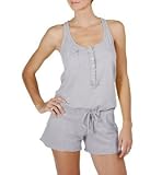 Michael Stars Heavyweight Slub Racerback Romper Medium  Large Cement
