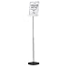 Durable Sherpa Infobase Telescopic Floor Sign Stand for Letter-Size Inserts, DBL5589-57