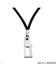 BK-UP By BARAKA Stainless Steel Unisex Charm. Length 24 in. Total Item weight 10.9 g.
