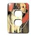 Dogs Labrador Retriever - Yellow Labrador Lab - Light Switch Covers - 2 plug outlet c...
